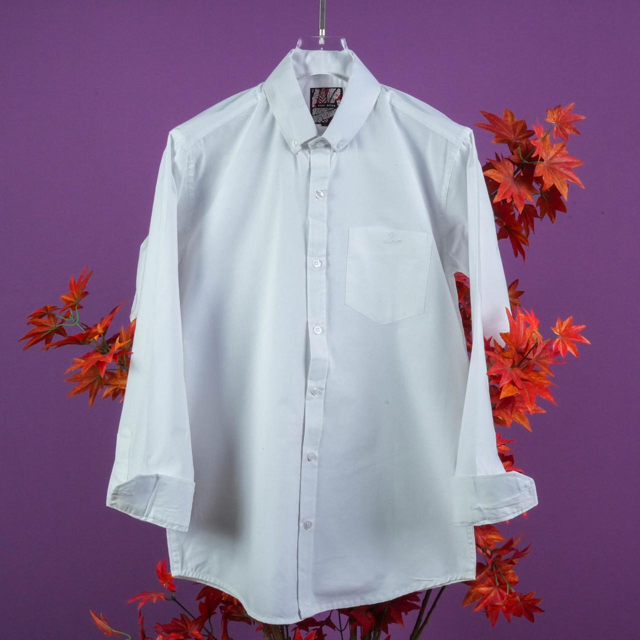 FULL SLEEVES COTTON  PLAIN SHIRT'S FOR MEN'S