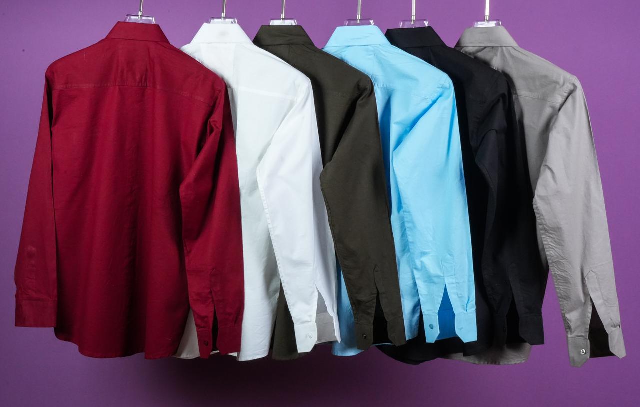 FULL SLEEVES COTTON  PLAIN SHIRT'S FOR MEN'S